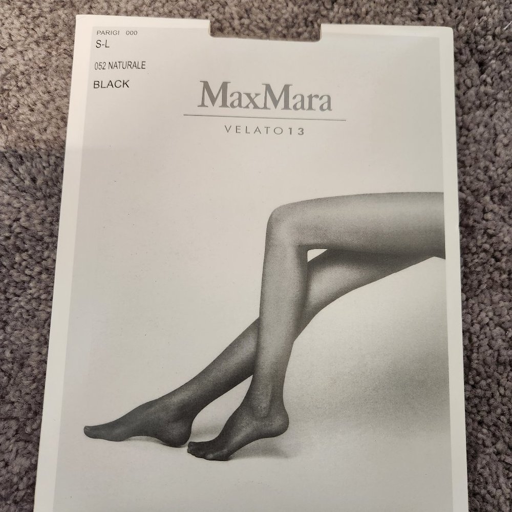 BRAND NEW MaxMara Tulle 30 Tights (SIZE M) Black
